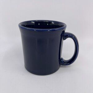 vintage fiesta cobalt ceramic coffee mug by hlc usa